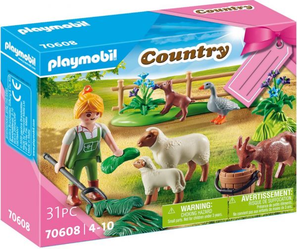 PLAYMOBIL® Country - Geschenkset Bäuerin mit Weidetiere