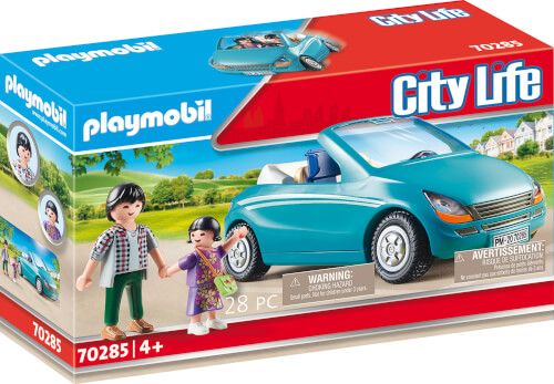 PLAYMOBIL® City Life - Papa und Kind mit Cabrio