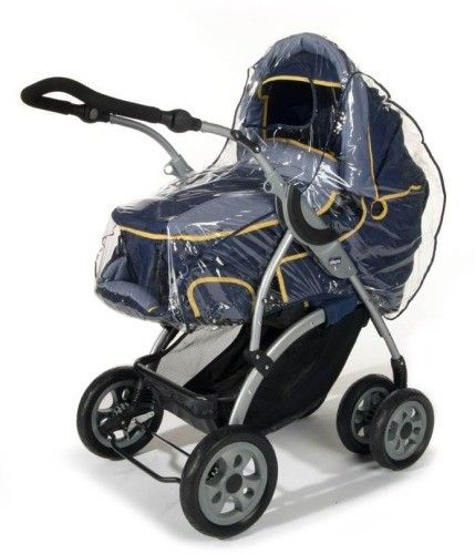 Reer 70537 PEVA Universal-Regenschutz Für Kinderwagen Hartschale Softtragetasche 