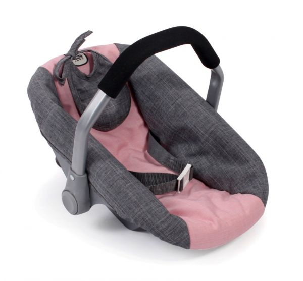 Chic 2000 - Puppen Autositz, Melange grau-rosa