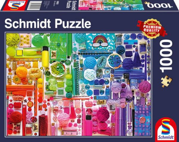 Schmidt Puzzle - Regenbogenfarben,1000 Teile