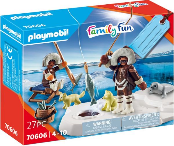 PLAYMOBIL® Family Fun - Geschenkset Eisangler