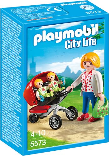PLAYMOBIL City Life Edition Zwillingskinderwagen Figuren Spielwelten Stadtleben 