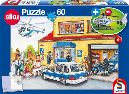 Schmidt Puzzle - Siku Polizeihubschrauber